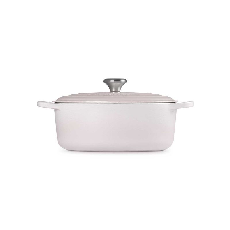 Le Creuset Signature Oval Casserole/Oven 29cm Shell Pink Ss Knob image number 1